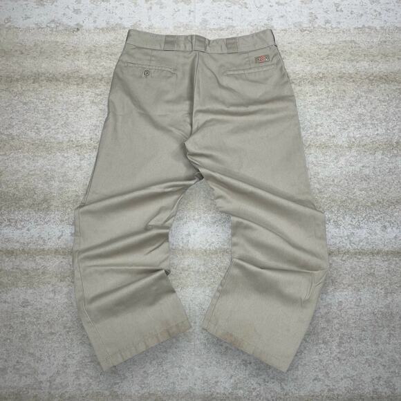 Dickies Other - Vintage Y2K Dickies Khakis Pants 36x30 Original Fit Tan Cotton 874 Flat Front